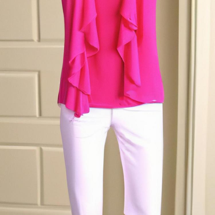 Jak dobrać bluzkę do różowych spodni?